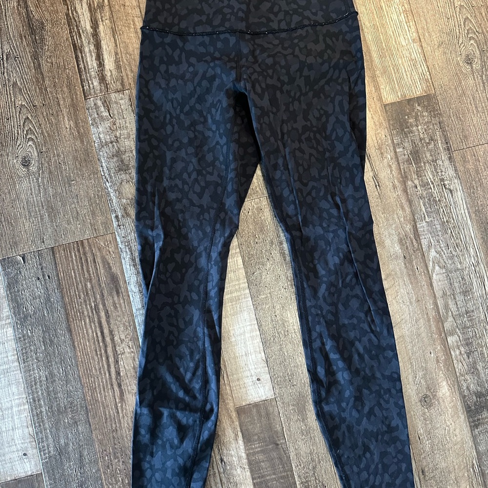 Lululemon Black Leopard Print Leggings